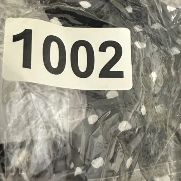 White House Black Market Black White Polka Dot Halter Dress Women’s Size 14 - Picture 8 of 8